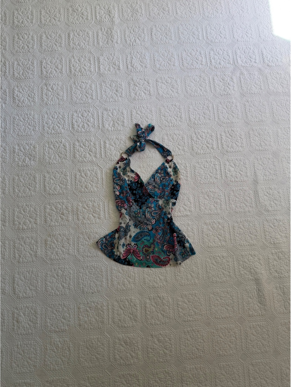 Vintage No Boundaries Women's Sleeveless Halter swimwear top